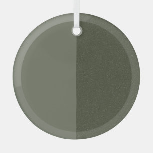 Split Moss Green Ornament – Customizable Design