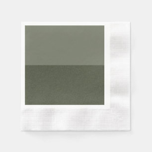 Split Moss Green Party Napkin – Customizable