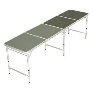 Split Moss Green Party Pong Table – Customizable