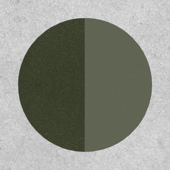 Split Moss Green Patch – Customizable Design (Front)