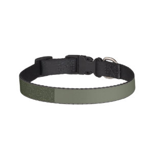 Split Moss Green Pet Collar – Textured + Plain