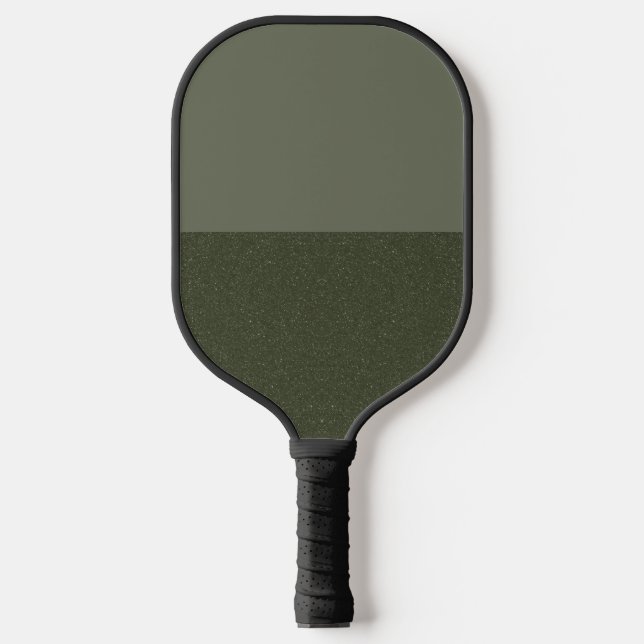 Split Moss Green Pickleball Paddle Customizable (Front)