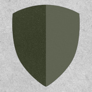 Split Moss Green Shield Patch – Customizable
