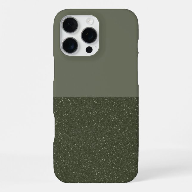 Split Moss Green Texture iPhone Case – Customize (Back)