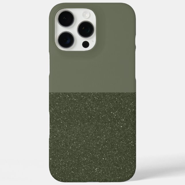 Split Moss Green Texture iPhone Case – Customize (Back)