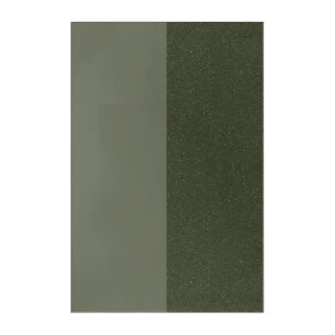 Split Moss Green Texture Panel (Right Noise) Acrylic Print