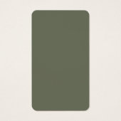 Split Moss Green Texture Profile Card – Customize (Back)