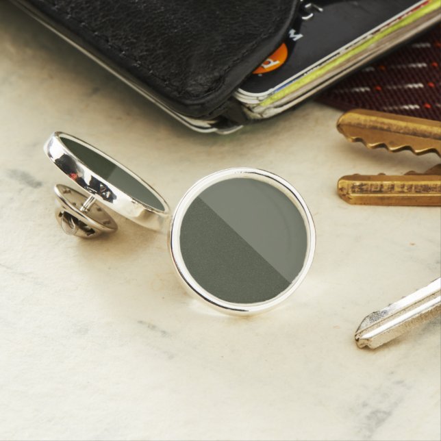Split Moss Green Textured Lapel Pin – Customizable (In Situ)
