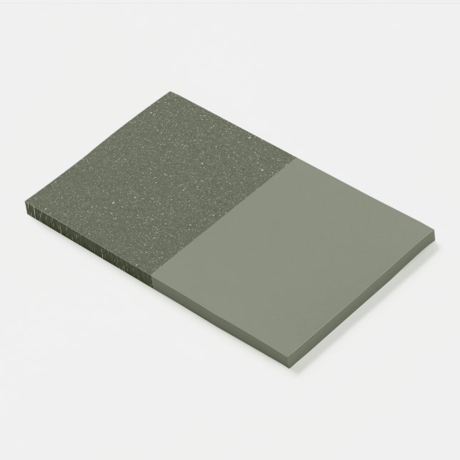 Split Moss Green Textured Sticky Notes (Angled)