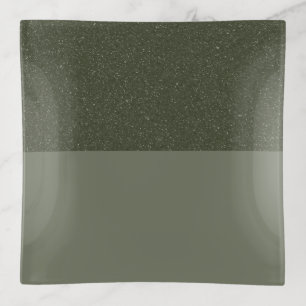 Split Moss Green Trinket Tray – Noise & Satin