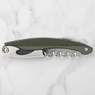 Split Moss Green Wine Corkscrew – Customizable