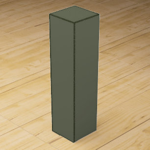 Split Moss Green Wine Gift Box – Customizable