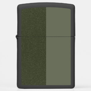Split Moss Green Zippo Lighter – Customizable