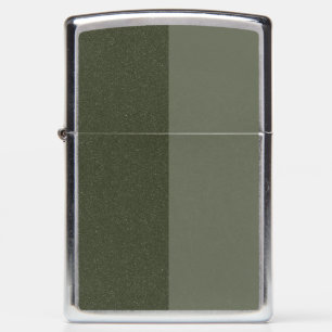 Split Moss Green Zippo Lighter – Customizable