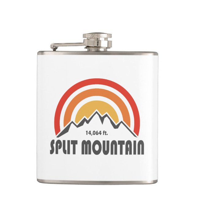 Split Mountain California Flask (Front)