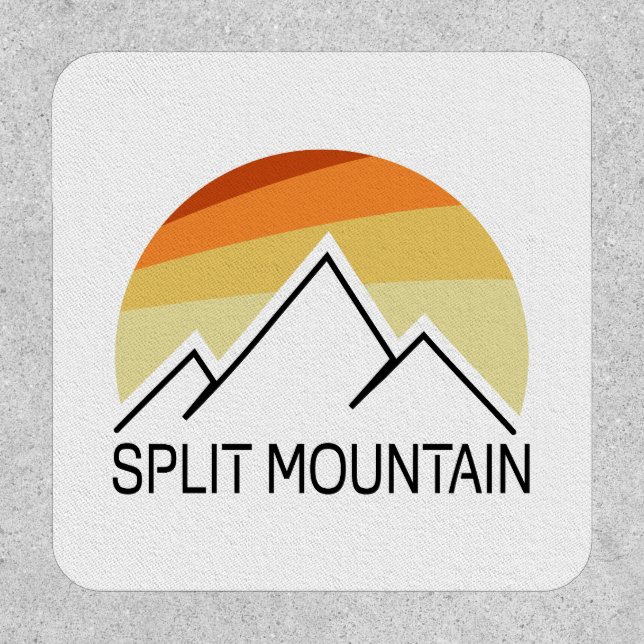 Split Mountain California Retro Patch (Front)