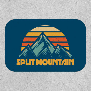 Split Mountain California Retro Turquoise Patch