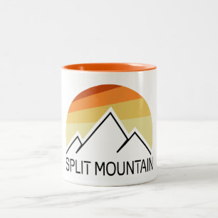 Split Mountain California Retro Two-Tone Coffee Mug