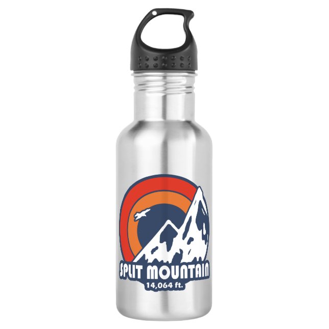 Split Mountain California Sun Eagle Stainless Steel Water Bottle (Front)