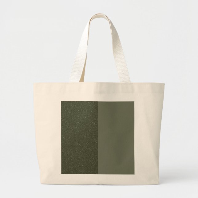 Split Panel Moss Green Tote Bag (Front)