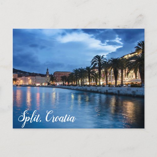 Split promenade in Croatia Postcard