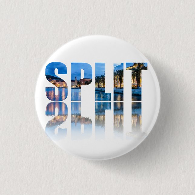Split promenade text in Croatia Button (Front)