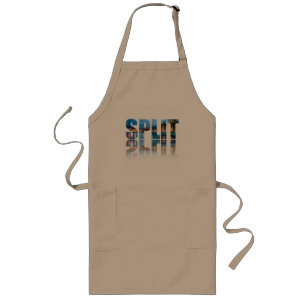 Split promenade text in Croatia Long Apron