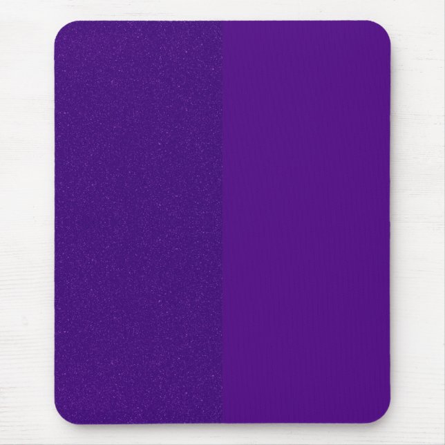 Split Purple Glitter & Matte Mousepad – Customize (Front)