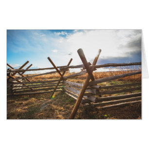 Split Rail Fence at Gettysburg Card