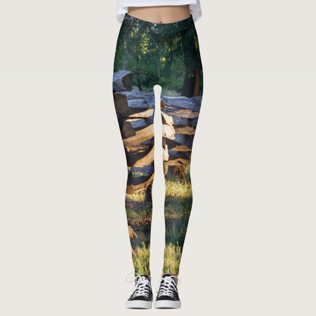 Split Rail Fence Leggings (Front)