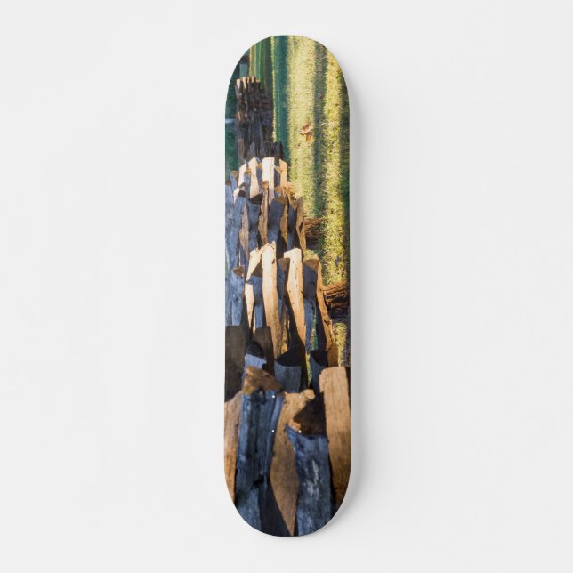 Split Rail Fence Skateboard Deck (Front)