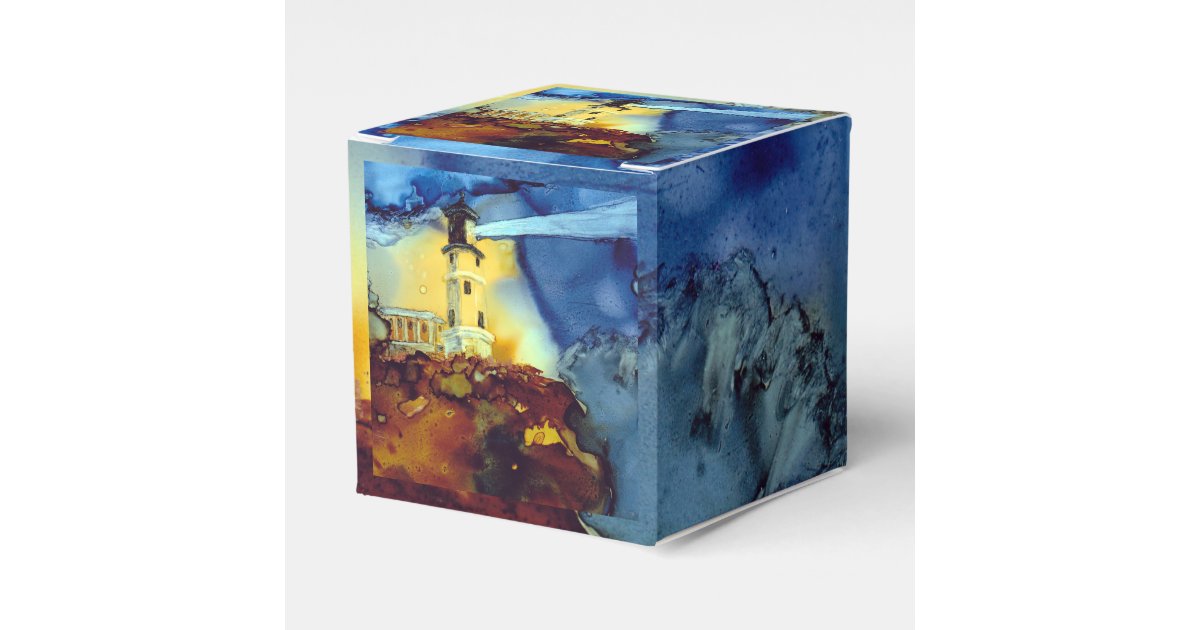 Split Rock Lighthouse At Night Favor Boxes | Zazzle
