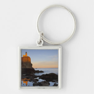 Split Rock Lighthouse at sunset near Two Keychain