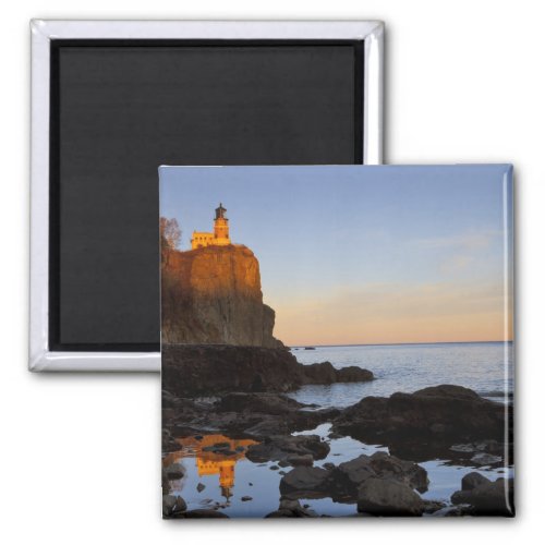 Split Rock Lighthouse at sunset near Two Magnet