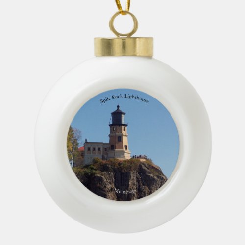 Split Rock Lighthouse ball or snowflake ornament