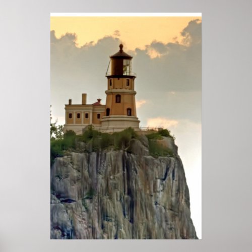 Split Rock Lighthouse Close_up Poster