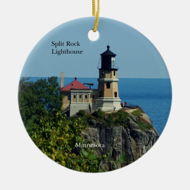 Split Rock Lighthouse double sided ornament (Front)