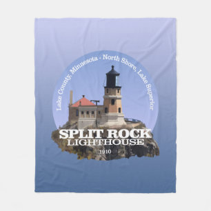 Split Rock Lighthouse Fleece Blanket