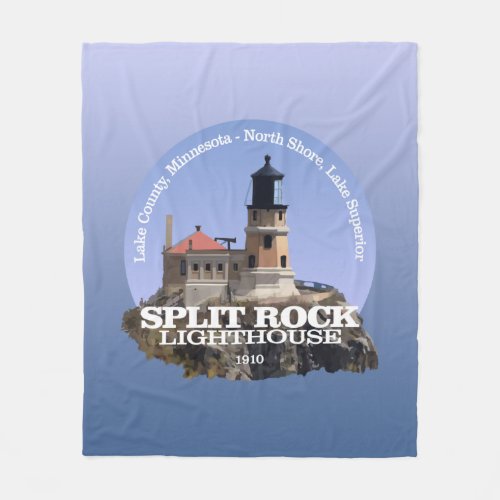 Split Rock Lighthouse Fleece Blanket