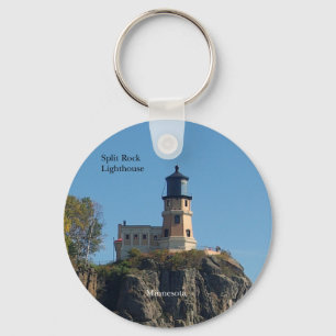 Split Rock Lighthouse from beach key chain