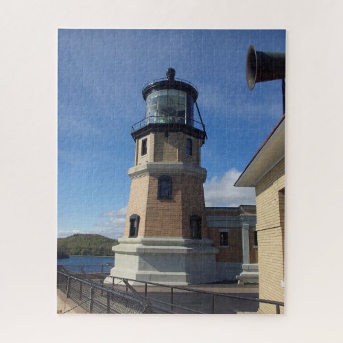 Split Rock Lighthouse from deck Jigsaw Puzzle