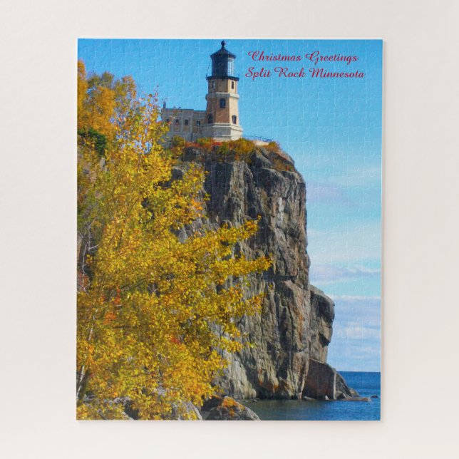 Split Rock Lighthouse Lake Superior. Jigsaw Puzzle (Vertical)