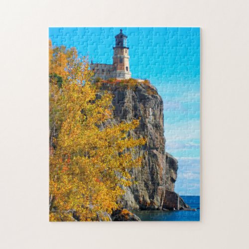 Split Rock Lighthouse Lake Superior Jigsaw Puzzle