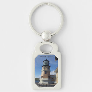 Split Rock Lighthouse metal key chain
