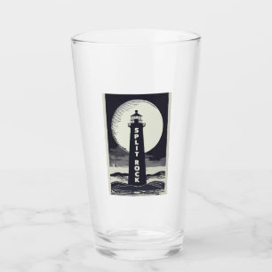 Split Rock Lighthouse Minnesota Moon Glass