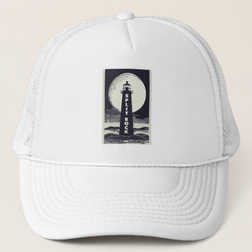 Split Rock Lighthouse Minnesota Moon Trucker Hat