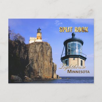 Split Rock Lighthouse  Minnesota Postcard by HTMimages at Zazzle