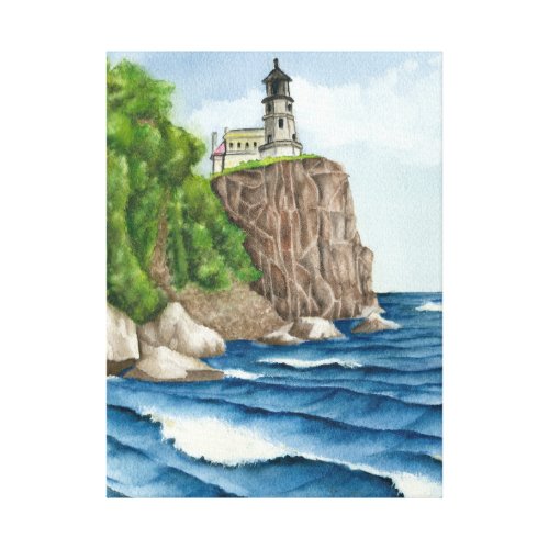 Split Rock Lighthouse MN 18x24 Canvas Print
