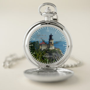 Split Rock Lighthouse pocket watch