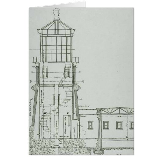 Split Rock Lighthouse Schematics Cards (Front)